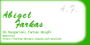 abigel farkas business card